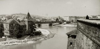 Dziś byłby to najdroższy dom w Krakowie – willa Rożnowskich! Willa Rożnowskich - panorama z Wawelu, 1934 rok fot. zbiory NAC