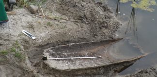 Wielkopolskie. Dłubanka odkryta na brzegu jeziora (GALERIA)