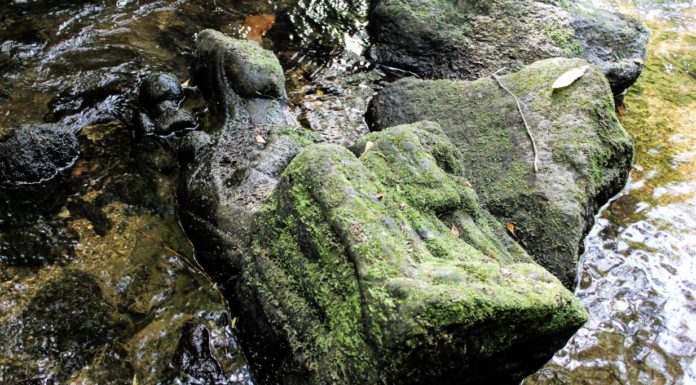 Hiszpania. Łowiąc pstrągi znalazł XIV-wieczną rzeźbę z Matką Boską kamienna rzeźba Marki Boskiej XIV wiek