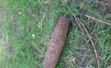 Niewybuch znaleziony przy placu zabaw w parku Żeromskiego w Warszawie!