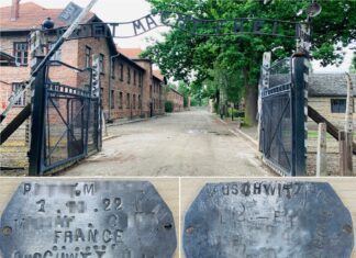 Policja zabezpieczyła nieśmiertelnik więźnia z Auschwitz obóz Auschwitz Birkenau nieśmiertelnik identyfikator