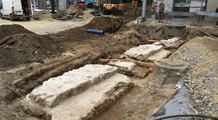 Druga część mostu Królewskiego z 1814 roku odkryta w Krakowie