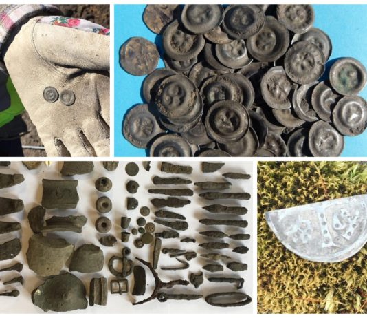 Archeolodzy z poszukiwaczami odkryli skarb średniowiecznych srebrnych monet