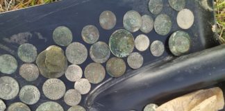 Skarb zawierający 680 monet uratowali poszukiwacze z wykrywaczami (GALERIA + FILM)