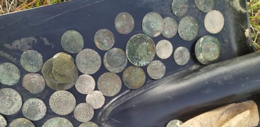 Skarb zawierający 680 monet uratowali poszukiwacze z wykrywaczami (GALERIA + FILM)