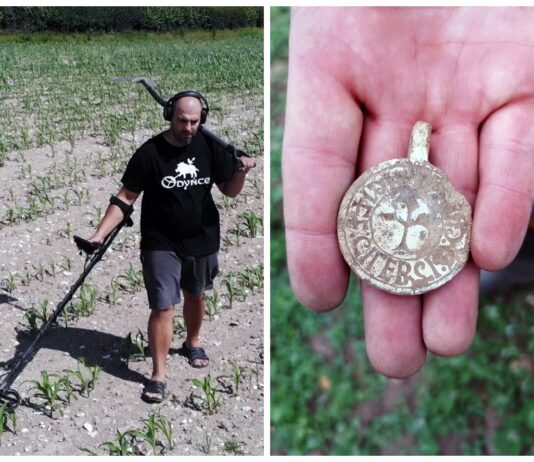 Pieczęć mnicha z XIII wieku, znalezisko Odyna w Anglii Adam Brzoza Odyn średniowieczna pieczęć mnicha