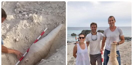 Turyści znaleźli na plaży amforę sprzed 2000 lat (GALERIA)