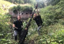 Rzadka armata z II WŚ znaleziona w fosie Fortu Gerharda Włoska przeciwlotnicza armata Scotti 20 mm