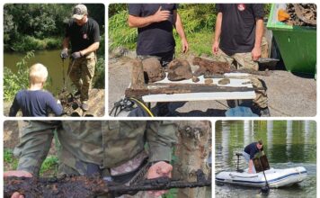 Oczyszczali rzekę zbierając fundusze na dom dziecka (GALERIA + FILM)