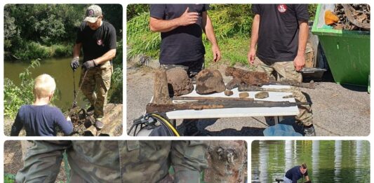 Oczyszczali rzekę zbierając fundusze na dom dziecka (GALERIA + FILM)