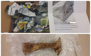 Muzeum w Sanoku odebrało anonimową paczkę z zabytkami! średniowieczny topór anonimowa paczka