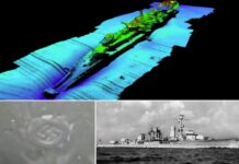 Norwegia. Odkryto niemiecki krążownik ze swastyką na dziobie (GALERIA + FILM) Wrak niemieckiego lekkiego krążownika Karlsruhe