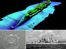 Norwegia. Odkryto niemiecki krążownik ze swastyką na dziobie (GALERIA + FILM) Wrak niemieckiego lekkiego krążownika Karlsruhe