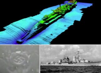 Norwegia. Odkryto niemiecki krążownik ze swastyką na dziobie (GALERIA + FILM) Wrak niemieckiego lekkiego krążownika Karlsruhe