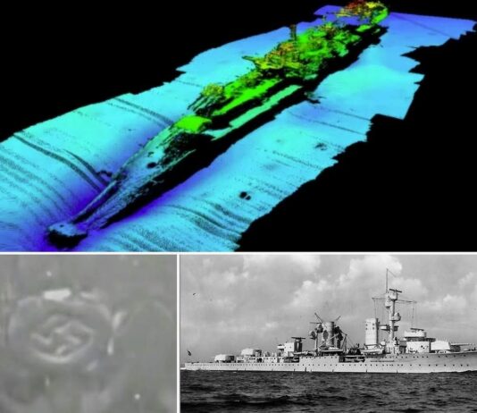 Norwegia. Odkryto niemiecki krążownik ze swastyką na dziobie (GALERIA + FILM) Wrak niemieckiego lekkiego krążownika Karlsruhe