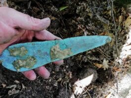 Sensacyjne znalezisko z epoki brązu na Podkarpaciu – archeolodzy są poruszeni sztylet epoka brązu stowarzyszenie Galicja