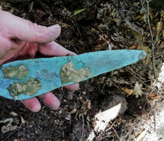 Sensacyjne znalezisko z epoki brązu na Podkarpaciu – archeolodzy są poruszeni sztylet epoka brązu stowarzyszenie Galicja