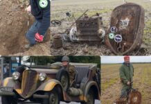W szczerym polu znaleźli polski przedwojenny samochód! (GALERIA)