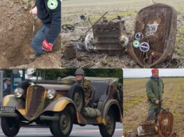 W szczerym polu znaleźli polski przedwojenny samochód! (GALERIA)