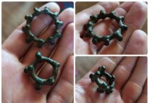 Celtycki artefakt odkryty w woj. wielkopolskim knotenringe celtycki pierścień brodawkowaty