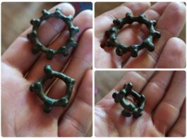 Celtycki artefakt odkryty w woj. wielkopolskim knotenringe celtycki pierścień brodawkowaty