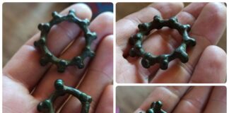 Celtycki artefakt odkryty w woj. wielkopolskim knotenringe celtycki pierścień brodawkowaty