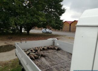 Transakcja życia… przyjął zapłatę za drewno w pociskach! pociski artyleryjskie na samochodzie