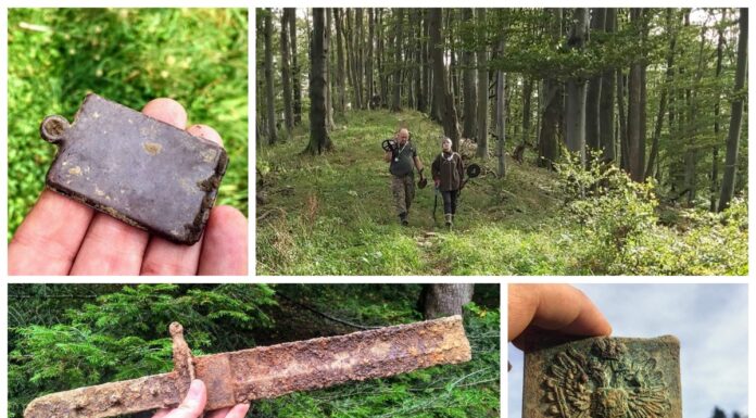 Poszukiwacze odkrywają losy poległych żołnierzy w Bieszczadach (GALERIA) poszukiwacze Baligród Bieszczady Manyłowa