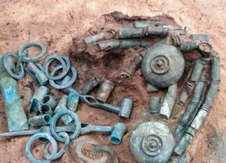 Ponad 2,5 tys. lat liczy skarb z brązu odkryty pod Toruniem (GALERIA) skarb z epoki brązu