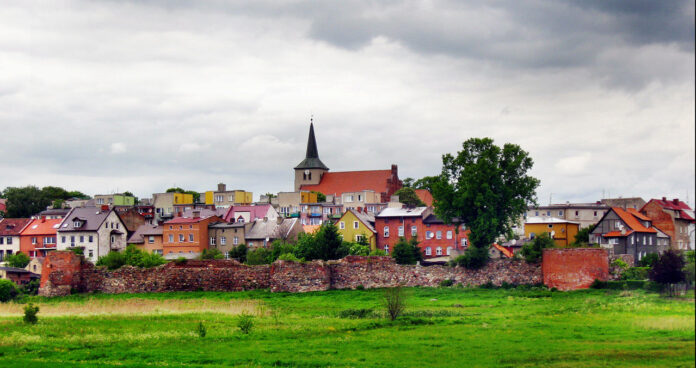 Panorama Skarszew wraz z obwarowaniami