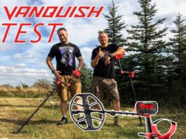 Sprawdzamy wykrywacz Vanquish na specjalnym polu testowym! Zwiadowca Historii Vanquish Testy Mocny Sygnal