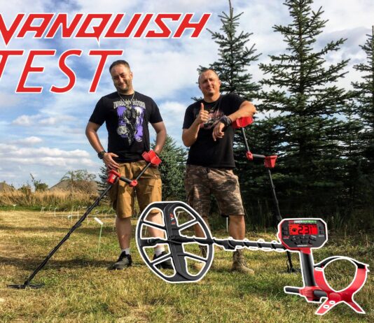 Sprawdzamy wykrywacz Vanquish na specjalnym polu testowym! Zwiadowca Historii Vanquish Testy Mocny Sygnal