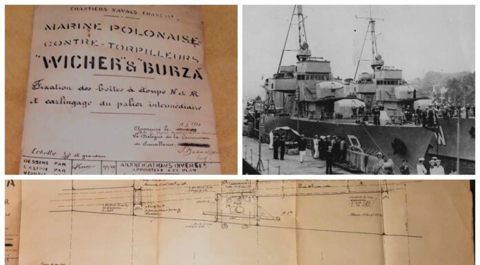 Znalazł w mieszkaniu francuskie dokumenty dot. budowy ORP Wicher i Burza – szuka muzeum!