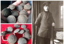 Szukali pruskiego pomnika… znaleźli pozostałości munduru! (GALERIA) Guziki i pruski urzędnik