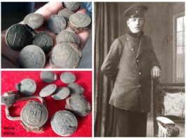 Szukali pruskiego pomnika… znaleźli pozostałości munduru! (GALERIA) Guziki i pruski urzędnik