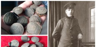 Szukali pruskiego pomnika… znaleźli pozostałości munduru! (GALERIA) Guziki i pruski urzędnik