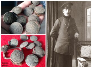 Szukali pruskiego pomnika… znaleźli pozostałości munduru! (GALERIA) Guziki i pruski urzędnik