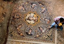 Trzy wyjątkowe greckie mozaiki z zatopionego miasta Zeguma (GALERIA) niezwykla antyczna mozaika miasto Zenguma