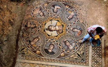 Trzy wyjątkowe greckie mozaiki z zatopionego miasta Zeguma (GALERIA) niezwykla antyczna mozaika miasto Zenguma