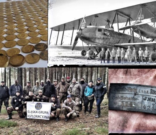 Śląsk. Poszukiwacze odnaleźli miejsce katastrofy samolotu przewożącego fortunę (GALERIA) Poszukiwacze odkryli miejsce katastrofy samolotu Zeppelin-Staaken