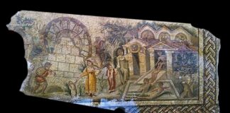 Polski naukowiec odkrył na rzymskiej mozaice najstarsze przedstawienie koła wodnego rzymska mozaika koło wodne