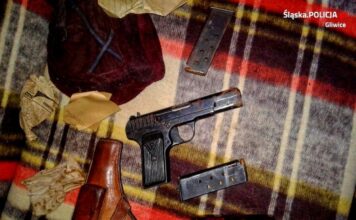 Znalazła broń w tapczanie i oddała policji, to już drugi taki przypadek w tym tygodniu! pistolet TT znaleziony w Gliwicach