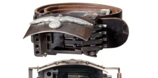 Niemiecki gadżet z okresu IIWŚ którego nie powstydziłby się sam James Bond! niemiecka klamra pistolet