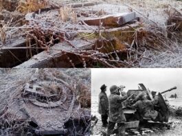 Niezwykłe wojenne znalezisko z pola – właściciel nie miał o nim pojęcia! podstawa działka przeciwlotniczego Flak