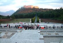 Osuwisko i nadmiar wody zagraża murowi na Monte Cassino Cmentarz na Monte Cassino