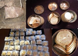 Metalowe puszki pełne złota – historia skarbu z „Saddle Ridge” (GALERIA) skarb złotych monet z Saddle Ridge