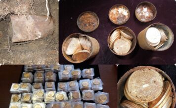 Metalowe puszki pełne złota – historia skarbu z „Saddle Ridge” (GALERIA) skarb złotych monet z Saddle Ridge