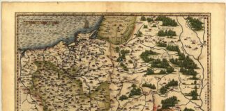 Odnaleziono najstarszą szczegółową mapę Mazur – Krzyżacka mapa z XVI wieku! Europa Polska Poland Masovia Silesia Pomerania map 1570