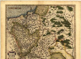Odnaleziono najstarszą szczegółową mapę Mazur – Krzyżacka mapa z XVI wieku! Europa Polska Poland Masovia Silesia Pomerania map 1570