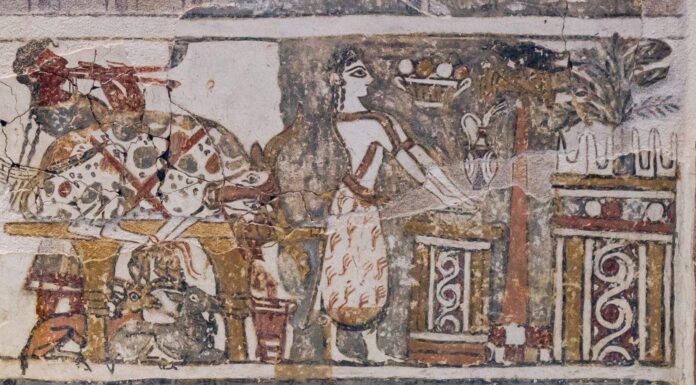 Naukowcy dowiedli że Grecy „myli ręce” już ponad 3 tys. lat temu Greckie freski z sarkofagiem Hagia Triada